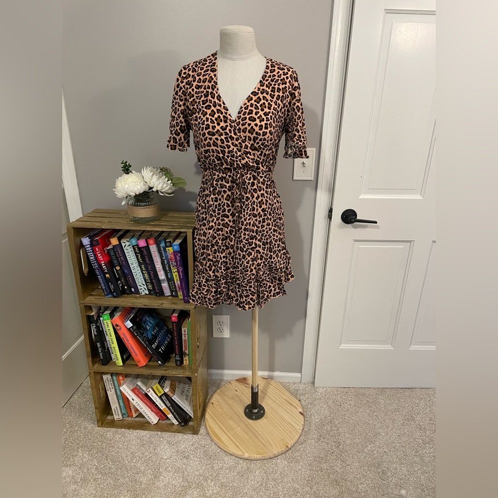 Leopard Print Mini Dress